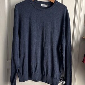 Calvin Klein Men's Dark Blue Crewneck Sweater